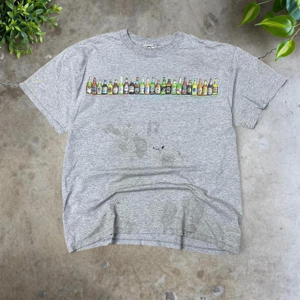 Vintage 90s beer promo "life is full of important choices" promo tee